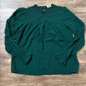 A New Day Green Long Sleeve Top